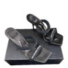 Alexander Wang Julie 105mm Tubular Heeled Black Sandals