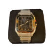 Cartier Santos de Cartier Large Blue Roman Numeral Dial Stainless Steel