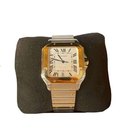 Cartier Santos de Cartier Large Two Tone Yellow Gold Automatic Watch 40mm