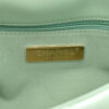 Chanel 19 Medium Flap in Green Lambskin and Gold Ruthenium Hardware stamp