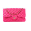 Chanel Classic Double Flap Jumbo Pink Lambskin Goldtone Hardware