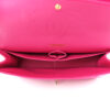 Chanel Classic Double Flap Jumbo Pink Lambskin Goldtone Hardware interior