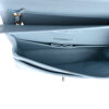 Chanel Classic Timeless Medium Light Blue Caviar Double Flap interior
