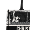 Christian Dior Medium New York Black and White Book Tote 2024 left corner