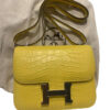 Hermes Constance 18 Matte Alligator Mimosa Palladium Hardware
