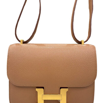 Hermes Constance 18 Quebracho Brown Leather Gold Hardware