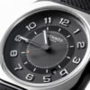 Hermes H08 Black Grey Bicolor 39mm Watch Titanium Rubber 049428WW00 face