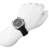 Hermes H08 Black Grey Bicolor 39mm Watch Titanium Rubber 049428WW00 on wrist