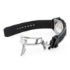 Hermes H08 Black Grey Bicolor 39mm Watch Titanium Rubber 049428WW00 strap