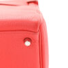 Hermes Kelly 28 Retourne Pink Clemence Leather Palladium Hardware corner