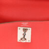 Hermes Kelly 28 Retourne Pink Clemence Leather Palladium Hardware stamp