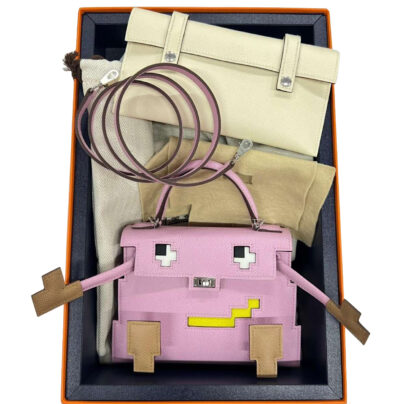Hermes Kelly Doll Quelle Idole Picto Mauve Sylvestre Lime Chai Epsom PHW