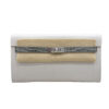Hermes Long Kelly To Go Wallet Alligator Touch Gris Pale PHW