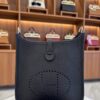 Hermes Mini Evelyne TPM Caban Clemence Leather Palladium Hardware