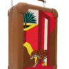 Hermes Suitcase Ecru Rouge Leopard Canvas Travel Cabin Luggage