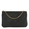 Louis Vuitton Pochette Black Monogram Empreinte and double zip