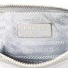 Prada Re Edition Nylon Grey Shoulder Bag Silvertone Hardware prada milano stamp