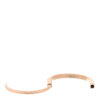 Tiffany Lock Bangle Bracelet 18K Rose Gold Size Medium open