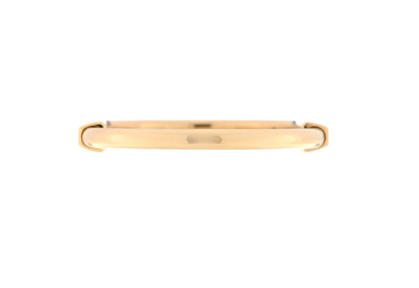 Tiffany Lock Bangle Bracelet 18K Yellow Gold Size Small
