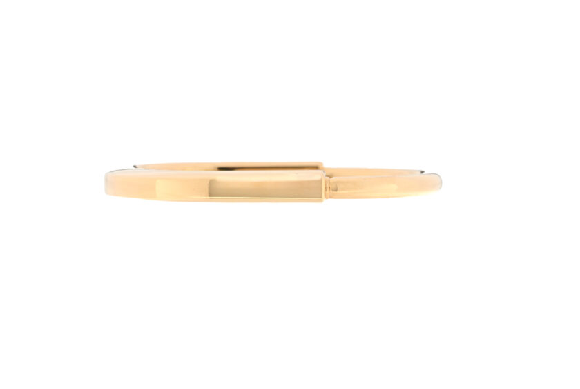 Tiffany Lock Bangle Bracelet Small Size 18K Yellow Gold