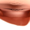 Chanel Classic Double Flap Small Peach Pink Lambskin Goldtone Hardware interior