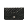Chanel Classic Timeless Medium Double Flap Black Lambskin Silvertone Hardware
