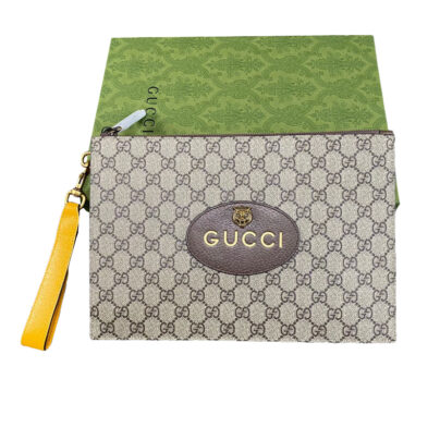 Gucci Supreme Neo Vintage Beige GG Canvas Pouch