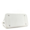 Hermes Birkin 35 White Clemence Leather Palladium Hardware bottom