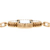 Van Cleef and Arpels 5 Motifs Blue Agate Vintage Alhambra Bracelet 18k Yellow Gold stamp