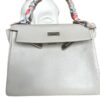 Hermes Kelly Retourne 28 Beton Clemence Palladium Hardware