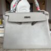 Hermes Kelly Retourne 28 Beton Clemence Palladium Hardware Main image