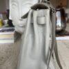 Hermes Kelly Retourne 28 Beton Clemence Palladium Hardware left side