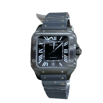 Cartier Santos de Cartier Large Black Dial Watch WSSA0039