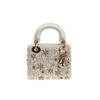 Dior Mini Lady Dior Bag White Pearl Stones Christmas Edition GHW