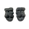 Hermès Chypre Dark Grey Faux fur Sandals Size 40