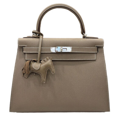 Hermes Kelly Sellier 28 Epsom Etoupe Palladium Hardware