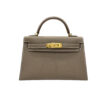 Hermes Mini Kelly 20 Etoupe Epsom Gold Hardware