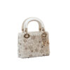Mini Lady Dior Bag White Pearl Stones Christmas Edition GHW