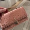 New DIOR My Dior Mini Pink Strass Embroidered Satin Bag
