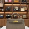 New Hermes Mini Kelly 20 Etoupe Epsom Gold Hardware