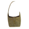 Saint Laurent YSL Le 5 à 7 Supple Baby Brown bag with rhinestones