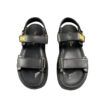 Christian Dior DiorAct Mens Black Lambskin Leather Sandals Size 43