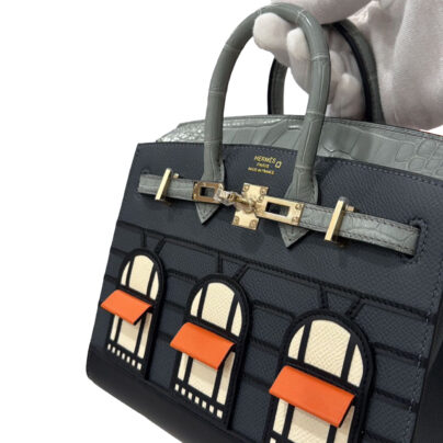 Hermes Birkin 20 Faubourg Rainy Days Limited Edition Bag Palladium Hardware