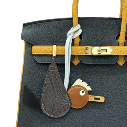 Hermes Birkin 25 HSS Vert Rousseau Beige Sable Togo Handbag PBHW