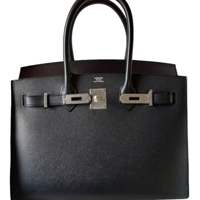 Hermes Birkin 30 Black Madame Sellier Palladium Hardware