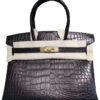 Hermes Birkin 30 Black Noir Matte Alligator GHW