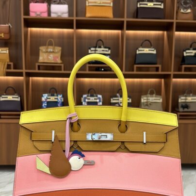 Hermes Birkin 35 Sunrise Rainbow Epsom Leather PHW