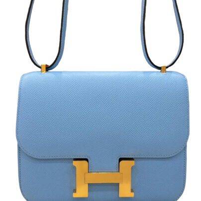 Hermes Constance 18 Bleu Celeste Epsom Leather Gold Hardware