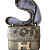 Hermes Constance 18 Mini Dancing Flowers Black Embroidered Swift PHW