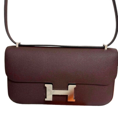 Hermes Constance Elan 20 Rouge Sellier Epsom Leather Palladium Hardware